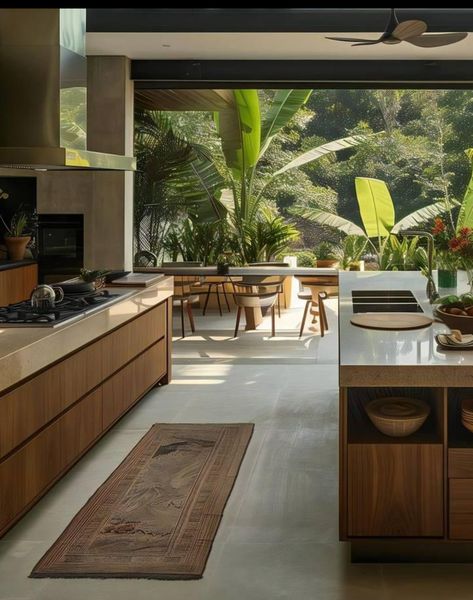 Melbourne Interior Design, Contemporary Architecture Interior, Modern Sustainable Architecture, Jungle House Aesthetic, Balinese House Design, Modern Balinese House, Modern Tropical House Interior, Contemporary Tropical House, Modern Balinese Interior