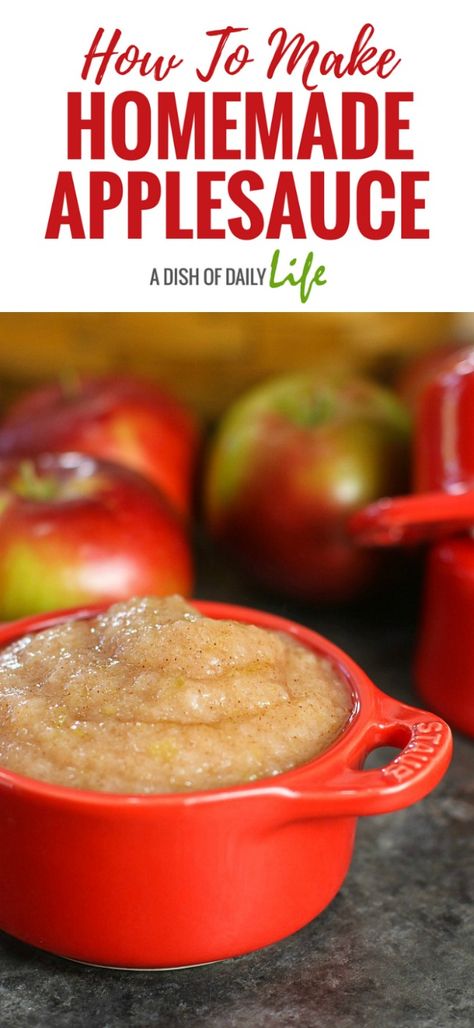 Homemade Applesauce Recipe Applesauce Recipes Easy, Best Apples For Applesauce, Applesauce Recipes Canning, Easy Apple Sauce, Apples For Applesauce, Homemade Applesauce Recipe, Homemade Apple Sauce, Homemade Applesauce Recipes, Canning Apples