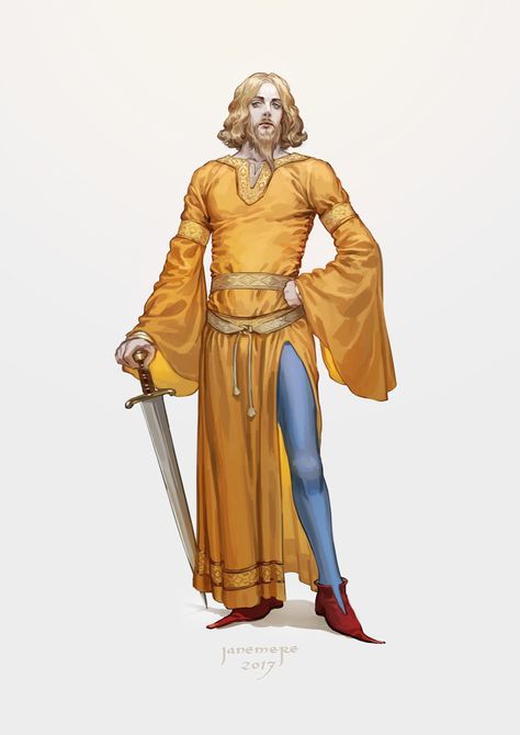 ArtStation - Medieval, Jane Mere Medieval Clothing Male, 12th Century Clothing, 13th Century Clothing, Art Medieval, Historical Clothes, Medieval Garb, Male Characters, Medieval Costume, Century Clothing