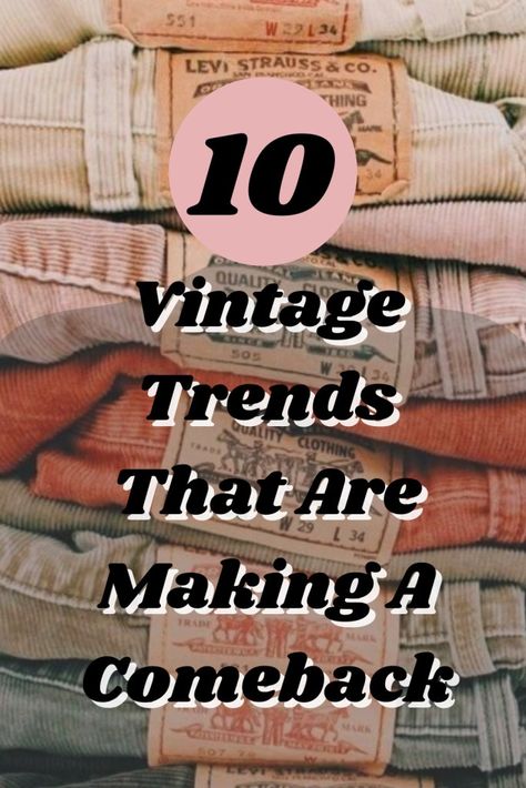 10 Vintage Trends That Are Making A Comeback - Society19 Las Vegas, Vintage Clothing Display, Thrift Outfits Ideas, Statement Socks, What Is Trending Now, Clothing Displays, Vintage Trends, Thrifted Outfits, Sneakers Looks