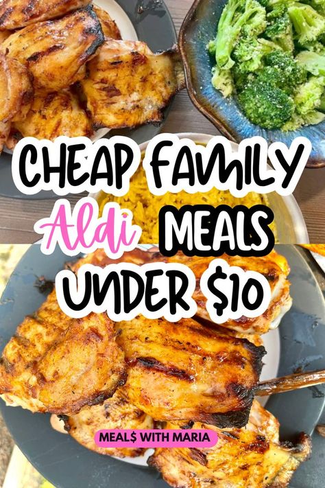 $10 dinners, aldi deals, aldi dinners, budget cooking, budget dinners, budget meals, cheap and easy, chicken dinner, chicken recipe, dinner, EasyRecipes, family dinner, FamilyMeals, less than 10 dinners, slow cooker dinners, summer, summer cooking Aldi Meals, Budget Friendly Meals, Cheap Meal Plans, Cheap Dinner Ideas, Frugal Meal Planning, Cheap Family Meals, Aldi Meal Plan, Inexpensive Dinners, Aldi Recipes