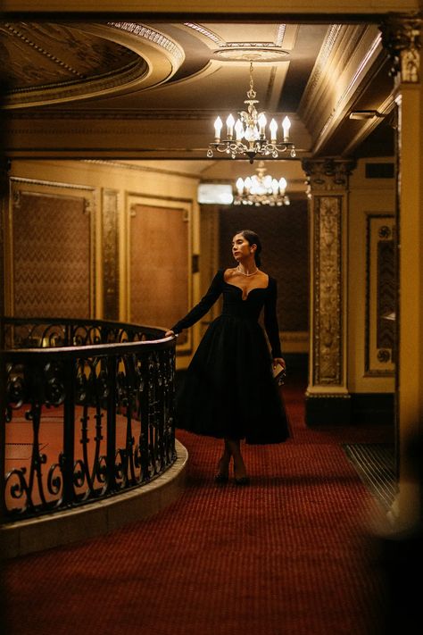 Theatre Fashion, Theatre Dress, Opera Dress, Theatre Outfit, Night At The Opera, This Time Tomorrow, Majestic Theatre, Theatre Photography, Carolina Herrera Dresses