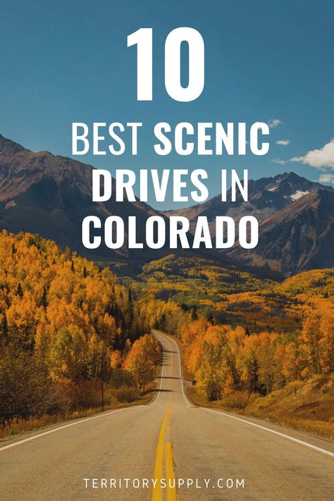 A scenic drive is a great way to cover some ground and see the jaw-dropping scenery of Colorful Colorado. San Juan Skyway Colorado, Colorado Scenic Drives, Skyline Drive Colorado, Colorado Vacation Summer, Palisade Colorado, Avon Colorado, Denver Vacation, Colorado Road Trip, Trip To Colorado