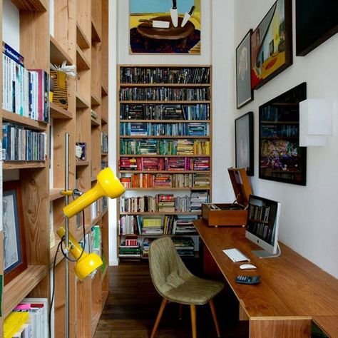 “Workspace Inspo and Image Regram thanks to @david_boyle_architect of his Marrickville House project and based in Australia. Spotter  thanks to Kara…” Sydney House, Diy Computer Desk, Narrow Rooms, Home Office Inspiration, Casa Vintage, Small House Plan, Eclectic Design, Spare Room, Eclectic Home