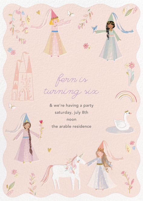 Meri Meri Princess Party, Fairytale Birthday, Princess Party Invitations, Fairy Garden Birthday Party, Fairytale Party, Princess Birthday Invitations, Princess Invitations, Garden Party Birthday, Garden Birthday