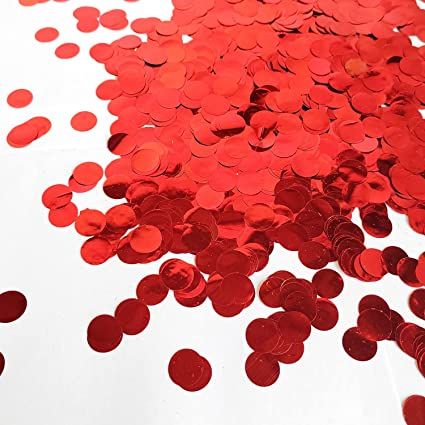 Amazon.com: Red Foil Confetti 0.6 inch,Round Red Confetti，Shiny Red Confetti for Party Decoration or Filled Balloons,(3.52 oz) : Home & Kitchen Red Confetti, Filled Balloons, Red Foil, Party Decoration, Party Decor, Music Video, Home Kitchen, Confetti, Foil