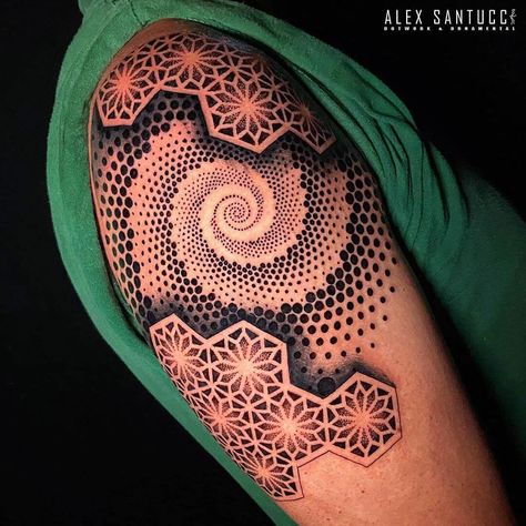 Tattoos With Circles, Transform Tattoo, Fractal Tattoo, Geometric Shape Tattoo, Fibonacci Tattoo, Geometric Tattoo Sleeve Designs, Sacred Tattoo, Shell Tattoos, Geometric Mandala Tattoo