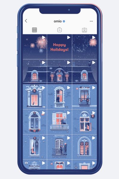 Advent Calendar, 2019 on Behance Artist Advent Calendar, Brand Advent Calendar, Advent Calendar Brand, Animated Advent Calendar, 12 Days Of Christmas Instagram Posts, Holiday Advent Calendar Ideas, Advent Social Media Posts, Virtual Advent Calendar, Advent Calendar Design Ideas