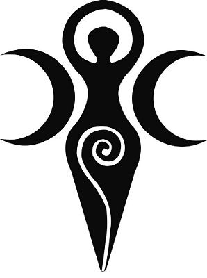 Most Powerful Wiccan Love Symbols [And How To Use Them] Wiccan Tattoos, Wiccan Art, Moon Decal, Goddess Symbols, Pagan Symbols, Wiccan Symbols, Stencil Vinyl, Goddess Tattoo, Pagan Art