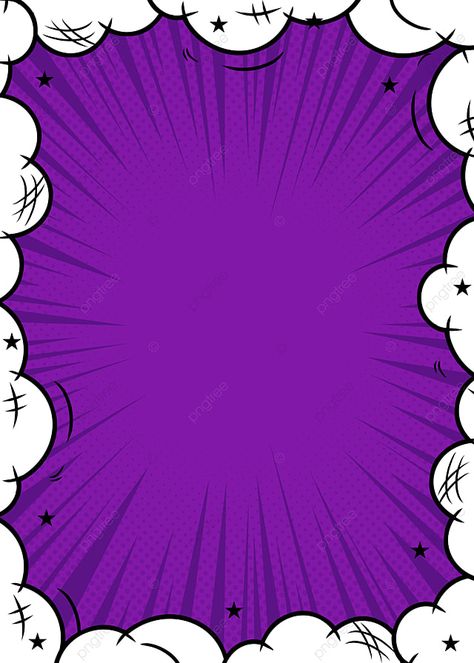 Bubble Border Retro Pop Art Style Purple Background Bubble Border Design, Comic Border Design, Comic Style Art Background, Graphic Border Design, Pop Art Frame, Illustrator Background Design, Pop Art Elements, Pop Art Background Pattern, Poster Border Design