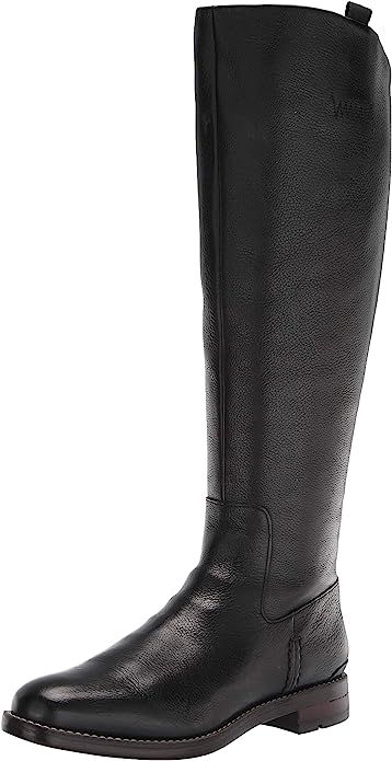 Amazon.com | Franco Sarto Women's Meyer Knee High Boot | Knee-High Knee High Flat Boots, Wide Calf Tall Boots, Wide Calf Riding Boots, Knee High Boots Flat, Wide Calf Boots, Leather Riding Boots, Beautiful Boots, Wide Calf, Cool Boots