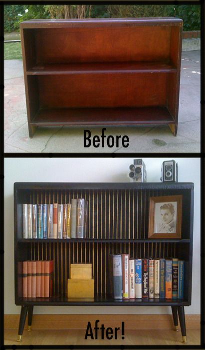 Easy Furniture Makeover, Diy Furniture Makeover Ideas, Patio Furniture Makeover, Furniture Bookshelves, Diy Furniture Renovation, Bookshelves Diy, Diy Furniture Easy, Diy Holz, Painting Furniture Diy