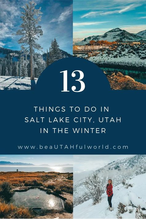 Thinking of visiting Salt Lake City in the wintertime and want some ideas? Here are 13 ideas. You will find Salt Lake City winter activities, things to do in Salt Lake City winter, Salt Lake City Winter hikes, what to do in Salt Lake City winter, Salt Lake City Utah winter things to do #saltlakecity #utah #winter Salt Lake City In Winter, Things To Do In Utah In Winter, Salt Lake City Utah Things To Do In Winter, What To Do In Salt Lake City Utah, Things To Do In Salt Lake City, Salt Lake City Utah Winter, Utah In Winter, Park City Utah Winter, Utah Activities