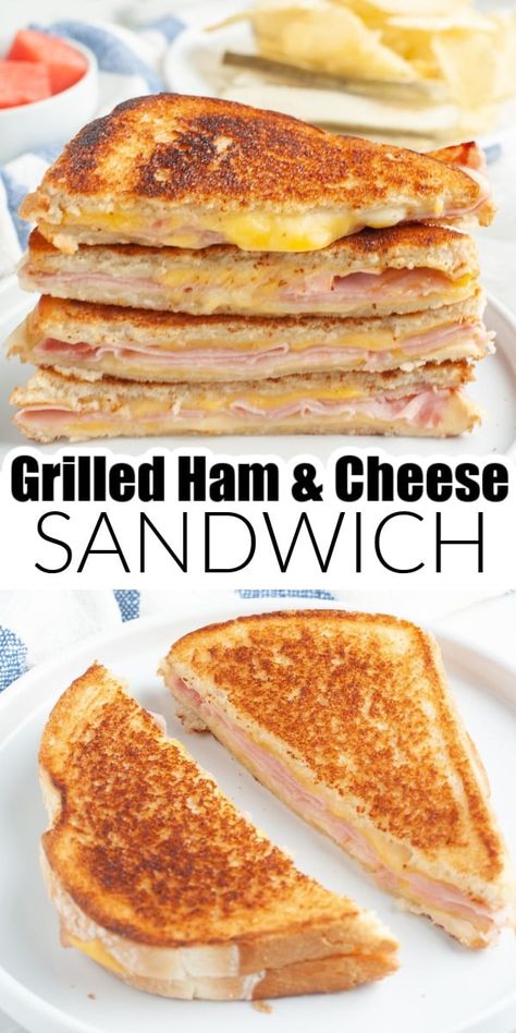 Learn how to make the best grilled ham and cheese sandwich with these tips and tricks. This recipe walks you through making a delicious grilled ham and cheese sandwich from start to finish. Grilled Ham And Cheese Sandwich Recipe, Fried Ham And Cheese Sandwich, Melted Ham And Cheese Sandwiches, Hot Turkey And Cheese Sandwich, Best Grilled Ham And Cheese Sandwich, Easy Ham Sandwich Recipes, Ham Sandwiches Recipes, Ham And Cheese Melts Sandwich Recipes, Ham And Cheese Sandwiches Grilled