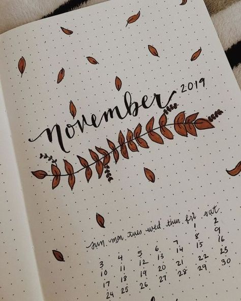 November Bullet Journal Theme, Fall Bullet Journal Ideas, Fall Bullet Journal, Bullet Journal Theme Ideas, Journal Theme Ideas, November Bullet Journal, Fall November, November Quotes, Bullet Journel