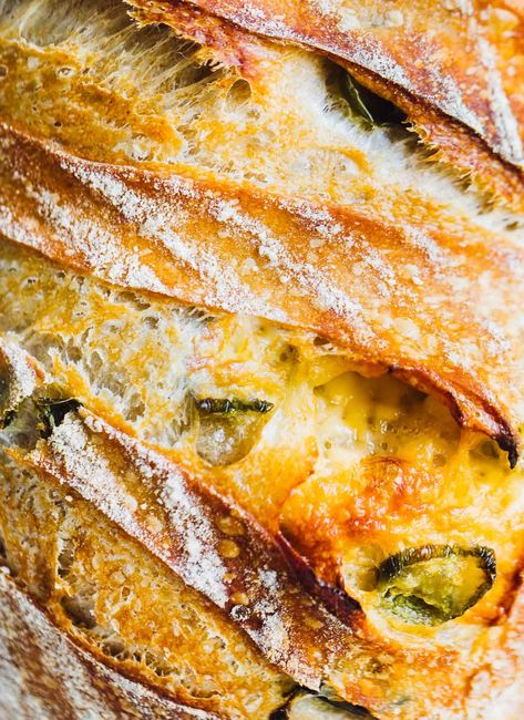 Jalapeño & Cheese Sourdough Bread • Heartbeet Kitchen Cheddar Sourdough Bread, Cheese Sourdough Bread, Heartbeet Kitchen, Soft Sourdough Bread, Cheese Sourdough, Jalapeno Cheese Bread, Bread Gift, Making Sourdough Bread, Homemade Sourdough Bread