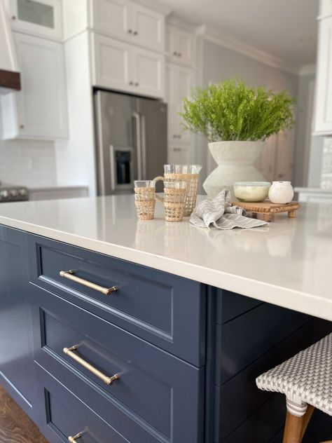 Blue Painted Cabinets Kitchen, Best Blue For Cabinets, Navy Blue Kitchen Cabinets Paint Colors, Smokey Blue Cabinets, Blue Paint For Kitchen Cabinets, Blue Kitchen Island Paint Colors, Best Blue Cabinet Paint Colors, Blue Cabinet Colors, Blue Cabinet Paint Colors