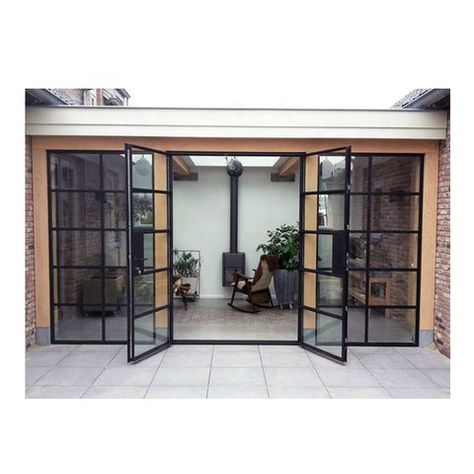 Exterior Black Metal French Doors – CHINA WDMA Extra Large French Doors, Glass Wall With French Doors, Black Outdoor French Doors, French Doors Outdoor, Black Frame Patio Doors, Black French Windows Exterior, Metal French Doors Exterior, Black Aluminium French Doors, Black Metal Windows Exterior