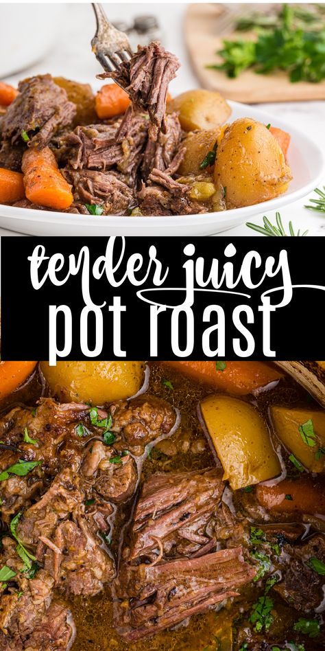 Juicy Pot Roast, The Best Pot Roast, Slow Cooker Pot Roast Recipes, Pot Roast Crock Pot Recipes, Chuck Roast Recipes, Classic Pot Roast, Best Pot Roast, Pot Roast Recipe, Beef Pot Roast