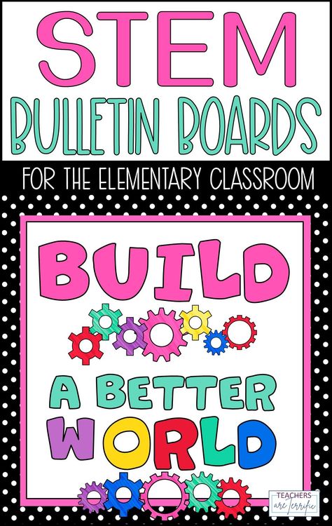 Bulletin boards ideas and tips for your STEM classroom or maker space. These encouraging quote boards are perfect for regular classroom, too! Makerspace Bulletin Board Ideas, Stem Bulletin Boards Elementary, Steam Bulletin Board Ideas, Makerspace Bulletin Board, Teamwork Bulletin Boards, Sunshine Classroom, Bulletin Boards Ideas, Stem Bulletin Boards, Stem Challenges Elementary