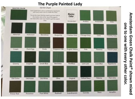 Annie Sloan Chalk Paint Colors Green, Purple Painted Lady, Amsterdam Green, Green Chalk Paint, Annie Sloan Chalk Paint Colors, Chalk Paint Recipe, Painting Shutters, Greek Blue, Using Chalk Paint