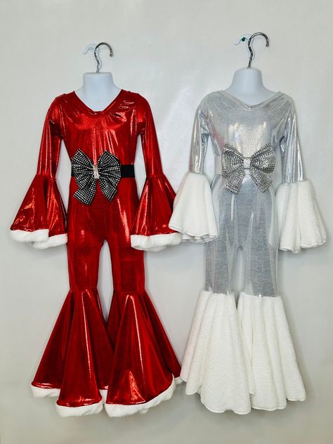 Christmas Pageant Wear, Christmas Pageant Dress, Christmas Dance Costumes, Snow Making, Pageant Costumes, Jumpsuit Winter, Beauty Pageant Dresses, Christmas Pageant, Girls Costumes