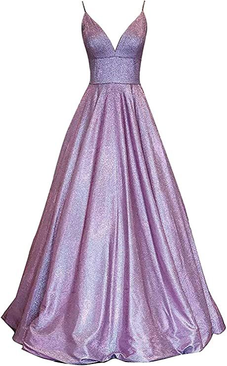 Prom Dresses V Neck, Glitter Prom Dresses, Dress Pictures, Purple Prom, Dresses V Neck, Formal Evening Gown, Purple Prom Dress, Evening Party Gowns, Prom Dress Inspiration