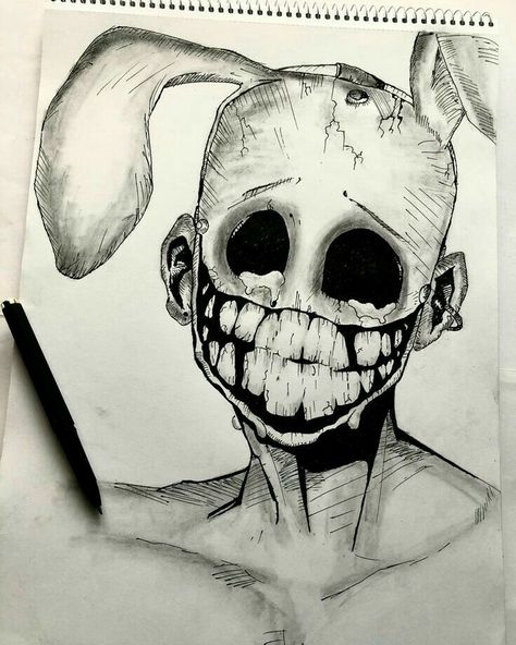 Dead Person Drawing, Creepy Sketch Ideas, Horror Art Ideas, Scary Doodles, Horror Drawing Ideas, Nightmare Drawing, Disturbing Drawings, Creepy Sketch, Sketch Dark