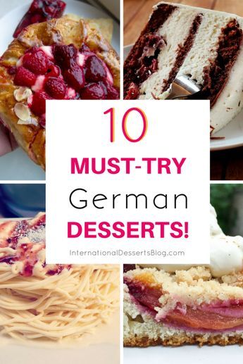 I can't wait to try these traditional German desserts! #germanfood #desserts #dessertstomake #germany German Deserts, Traditional German Desserts, German Sweets, Easy German Recipes, German Pastries, German Party, Traditional German Food, German Food Authentic, German Cooking