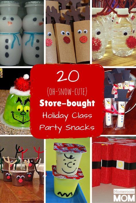 20 Store-bought Winter Holiday Class Party Snack Ideas for room parents Class Party Snacks, Holiday Party Snacks, Class Snacks, Classroom Holiday Party, Classroom Christmas Party, Christmas Party Snacks, School Holiday Party, School Christmas Party, Timmy Time