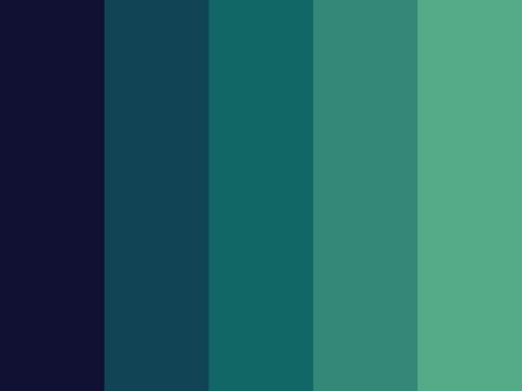 "Nameless Forest" by thesapphirerose blue, dark blue, dark green, forest, gradation, gradient, green, light green, ombre, teal Dark Green And Blue Palette, Midnight Green Color Palette, Forest Green And Teal Color Palettes, Green To Blue Color Palette, Colors To Go With Dark Green, Ombre Colour Palette, Blue Green Pallete Color, Dark Blue Green Aesthetic, Dark Blue And Green Color Palette