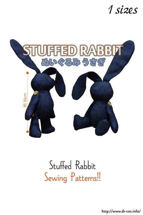 This is the pattern of a Stuffed Rabbit. cm size(A4 size) S-size Rabbit Plush Pattern Free, Teddy Doll Pattern, Stuffed Bunny Pattern Free, Free Rabbit Sewing Pattern, Animal Doll Patterns Free Sewing, Bunny Plush Pattern Free, Stuffed Rabbit Pattern, Stuffed Rabbit Pattern Sewing Free, Rabbit Patterns Free Sewing