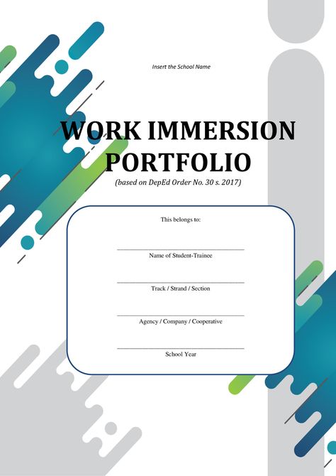 SHS Work Immersion Portfolio - WORK IMMERSION PORTFOLIO (based on DepEd Order No. 30 s. 2017) This - Studocu Work Immersion Portfolio Design, Portfolio Design Cover Page, Work Immersion Portfolio, Portfolio Design Cover, Work Immersion, Design Cover Page, Portfolio Design Ideas, Performance Tasks, Air Clay