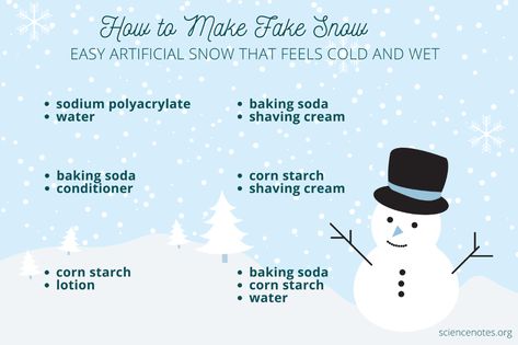 How to Make Fake Snow - Non-Toxic Artificial Snow Recipes How To Make Artificial Snow, Diy Fake Snow For Crafts, How To Make Fake Snow, Fake Snow Recipe, Make Fake Snow, Corn Starch And Water, Paper Blinds, Snow Recipe, Recipes Only