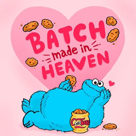 Wishing you a very happy Valentine's Day filled with lots and lots of coooooookies! ♥️🍪 Valentine Cartoon, Valentines Day Cartoons, Monster Valentines, Valentines Illustration, Tshirt Printing Design, Graduation Cap Decoration, Valentines Wallpaper, Lowbrow Art, Fashion Illustration Sketches