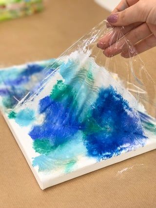 Do It Yourself Abstract Painting, Diy Easy Abstract Painting, How To Embellish Canvas Art, Diy Abstract Art Tutorial, Easy Abstract Watercolor Paintings For Beginners, Diy Canvas Abstract Art, Homemade Paintings Canvas Diy Art, Making Abstract Art Canvases, Bright Abstract Art Canvases