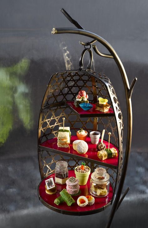 Afternoon Tea Stand, Tiered Serving Stand, Food Display Stands, English Afternoon Tea, Tea Lounge, Afternoon Tea Recipes, Dessert Presentation, Afternoon Tea Set, Holiday Program