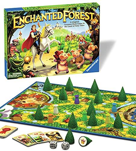 Ravensburger Enchanted Forest Classic Family Board Game for Kids Age 4 Years and Up - 2 to 4 Players - Magical Treasure Hunt : Amazon.co.uk: Toys & Games Enchanted Forest Birthday Party Games, The Forest Game Map, Bord Games, Enchanted Forest Book, Enchanted Forest Colouring Book, Forest Games, Treasure Hunt Games, Fantasy Board Games, Family Boards