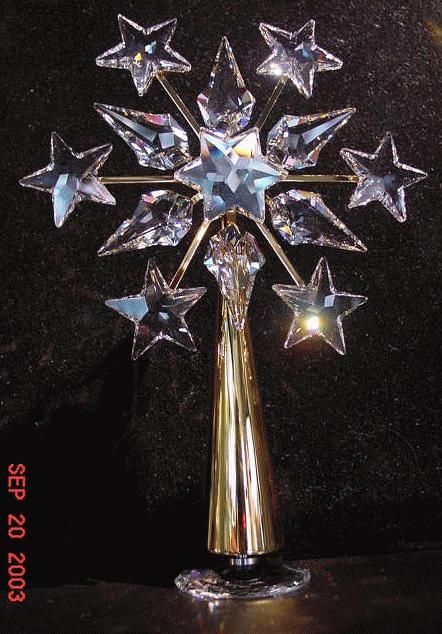 Lighted star tree topper