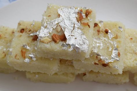 Nariyal-Ki-Barfi-Quick-Coconut-Mawa-Burfi-Diwali-Sweets-Recipe-Magic-of-Indian-Rasoi-Priya R Coconut Barfi, Diwali Sweets Recipe, Diwali Sweets, Recipe Step By Step, Cookie Snack, Magic Recipe, Tasty Recipe, Indian Sweet, Indian Desserts