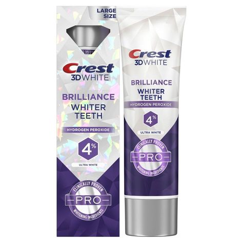 Crest 3D White Professional Ultra White Toothpaste - 3.8oz Glowup Plan, Crest 3d White Brilliance, College Basket, Teeth Aesthetic, White Toothpaste, Crest Toothpaste, Antiseptic Mouthwash, Crest 3d White, Veneers Teeth