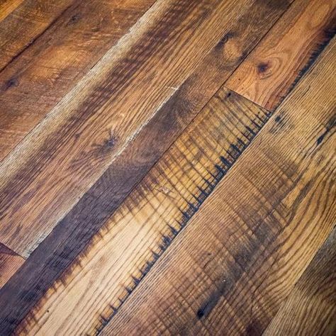 Our reclaimed solid hardwood flooring comes from premier barnwood and horse fence oak planks. Each flooring design gives a unique interior aesthetic. Barnwood Flooring, Rustic Hardwood Floors, Reclaimed Hardwood Flooring, Walnut Hardwood Flooring, Barnwood Floors, Abandoned Warehouse, Reclaimed Flooring, Wood Floors Wide Plank, Honey Oak