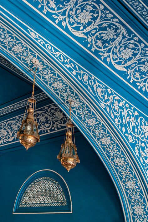 Bar Palladio Hotel Interiors Lobby, Bar Palladio Jaipur, Palladio Jaipur, Bar Palladio, Lobby Luxury, Indian Hotel, Rajasthani Miniature Paintings, Bollywood Decor, Shia Quotes