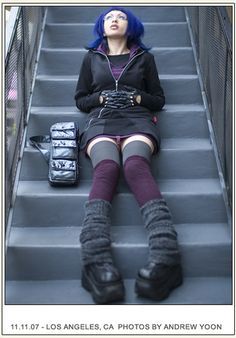 Only For Girls, Ramona Flowers, Sock Outfits, November 11, Cool Fits, American Beauty, Swaggy Outfits, Look Cool, Blue Hair