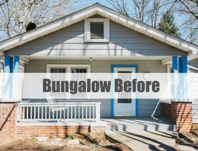 HGTV Urban Oasis Bungalow Asheville BEFORE Bungalow Remodel Before After, Bungalow Exterior Before And After, 1920 Bungalow Remodel, 1920s Bungalow Remodel, Small Craftsman Bungalow, 1920s Craftsman Bungalows, 1940s Bungalow, Bungalow Decor, Craftsman Style Bungalow