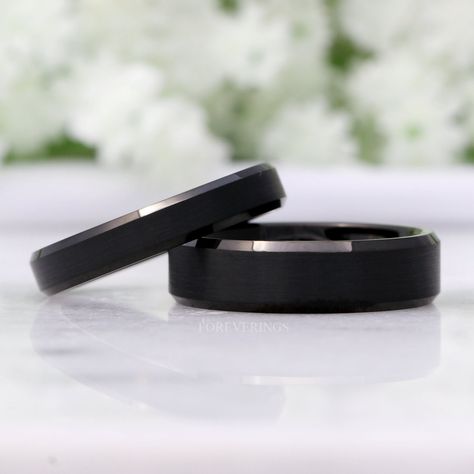 Black band engagement ring