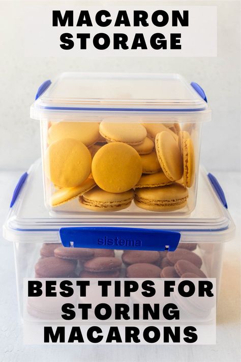 How To Store Macarons, Macaron Pricing Chart, Storing Macarons, Freezing Macarons, Macaroon Filling Recipe, Graduation Macarons, Macaroon Business, Frozen Macarons, Maccarone Recipes