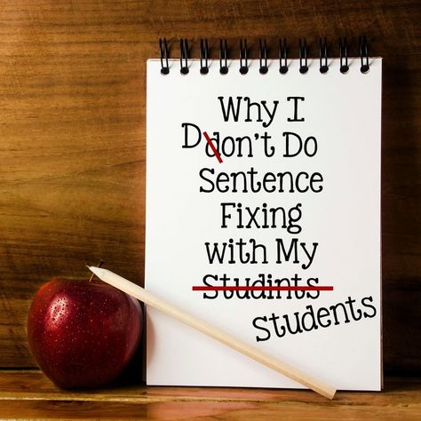 Why I don't use sentence fixing with my students - and what I do instead! Daily Oral Language, Writing Conventions, Schoolhouse Rock, Second Grade Writing, Grammar Exercises, First Grade Writing, Writers Workshop, Writing Instruction, School Writing