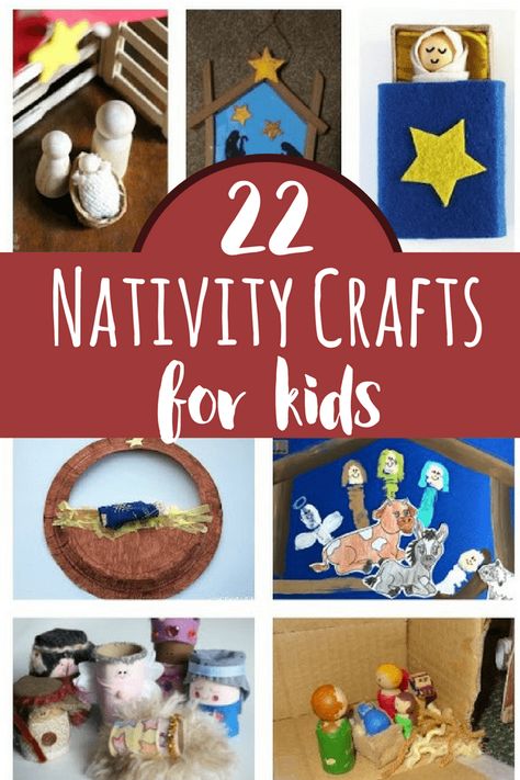 23 fun and engaging nativity activities that can help kids better make sense of the complex story. Plus, these are tons of fun! Nativity Crafts For Kids, Christmas Sunday School Crafts, Christian Christmas Crafts, Nativity Scene Crafts, Ideas Decoracion Navidad, Simple Nativity, Christmas Sunday School, Diy Nativity, Christmas Crafts For Toddlers