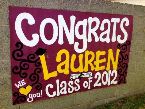 Graduation Poster Ideas, Graduation Poster Boards, Senior Posters, Diy Events, Graduation Poster, Graduation Yard Signs, 8th Grade Graduation, Diy Graduation, Graduation Signs